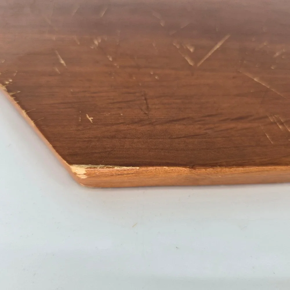 Vintage Wood Charcuterie Board, Large Curved‎ Cheese Platter Serving Paddle